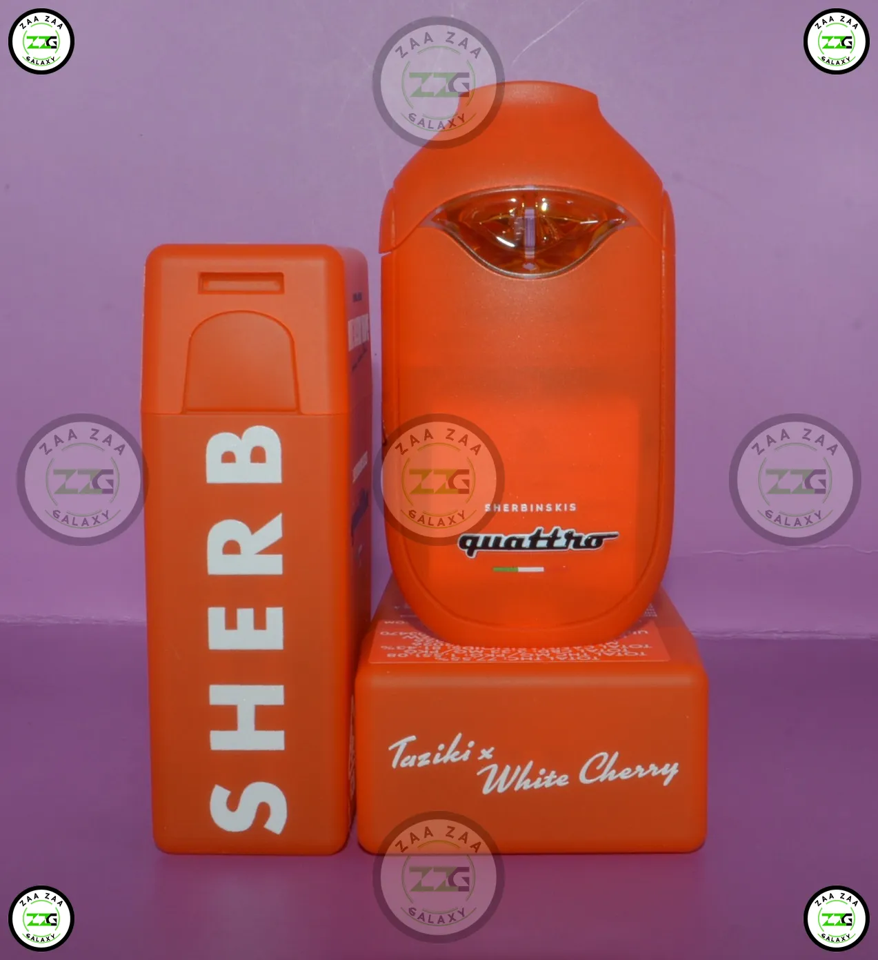 Sherbinskis DUAL Chamber Vapes TAZIKI X WHITE CHERRY